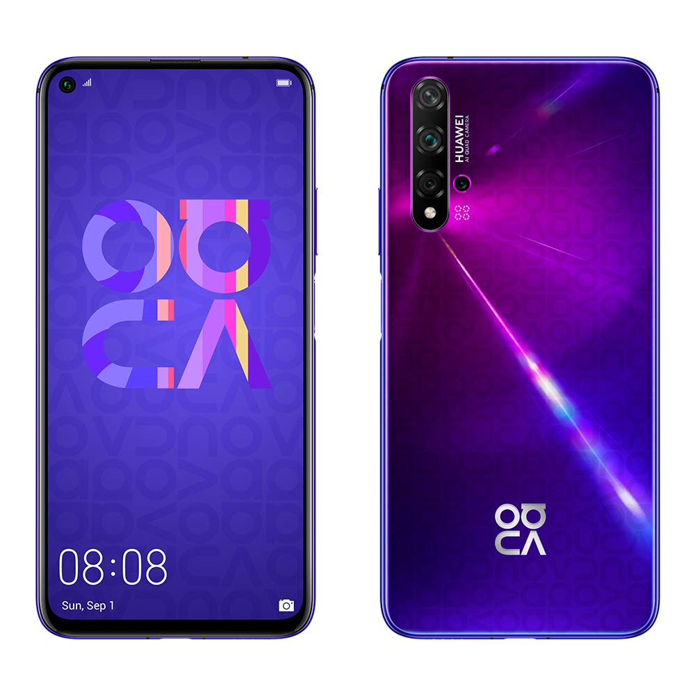 Huawei Nova 5T Dual-Sim 128 GB - Midsummer Purple, sleek design, powerful performance, and vibrant display.