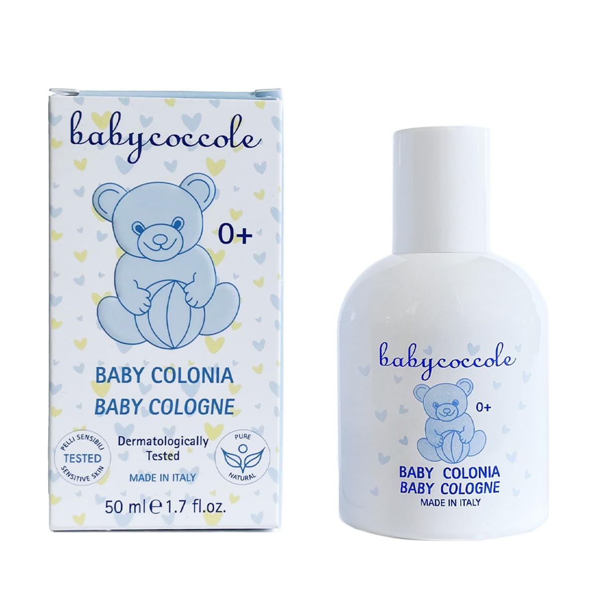 Bērnu smaržas Babycoccole BABY COLONIA, maigs un svaigs aromāts bērniem un mazuļiem, 50 ml