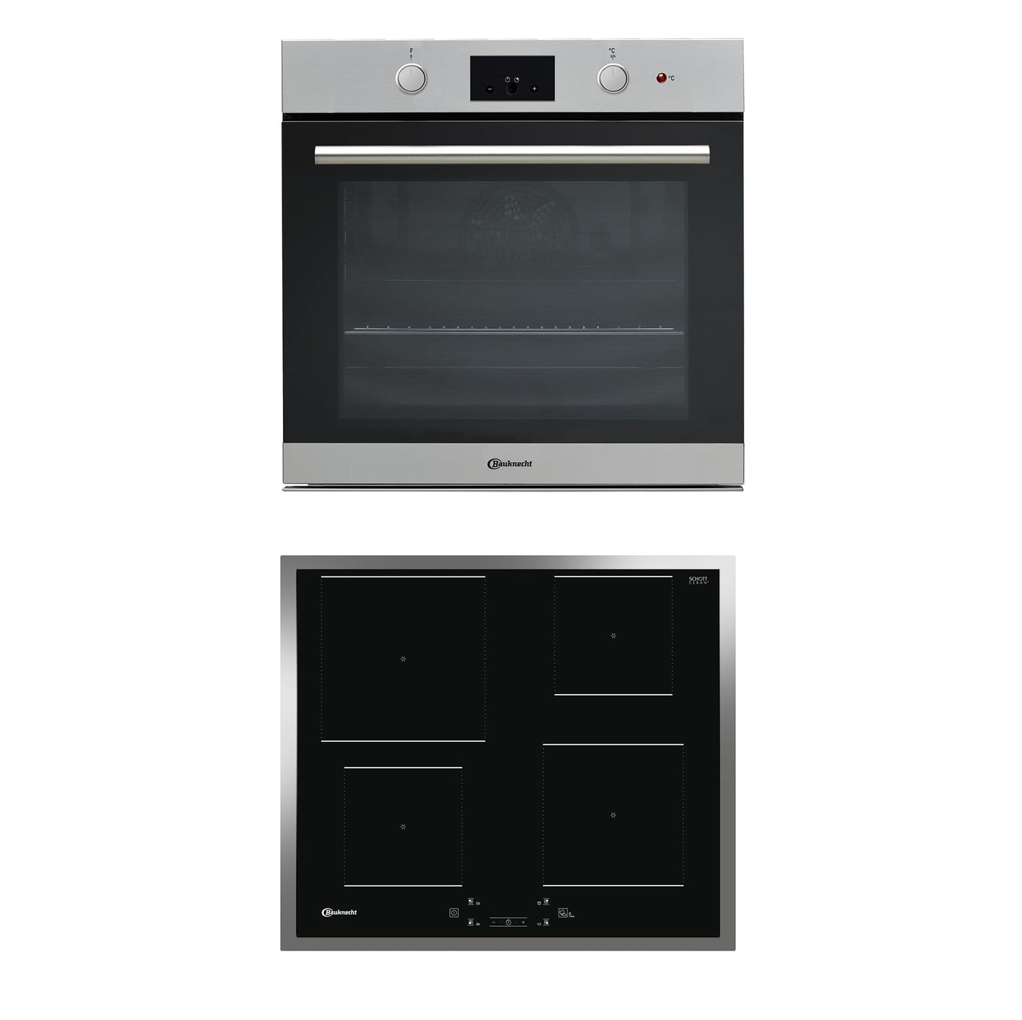 Bauknecht BAKO 466 IND/Iebūvēts cepeškrāsns un plīts kombinācija/Cepeškrāsns (60 cm)/EEK A/Indukcijas plīts (60 cm)/XXL cepšanas telpa/Multi 5/ClassicCook elektroniskā pulksteņa/Plīts-MyMenu/Tiešā piekļuve Touch Control