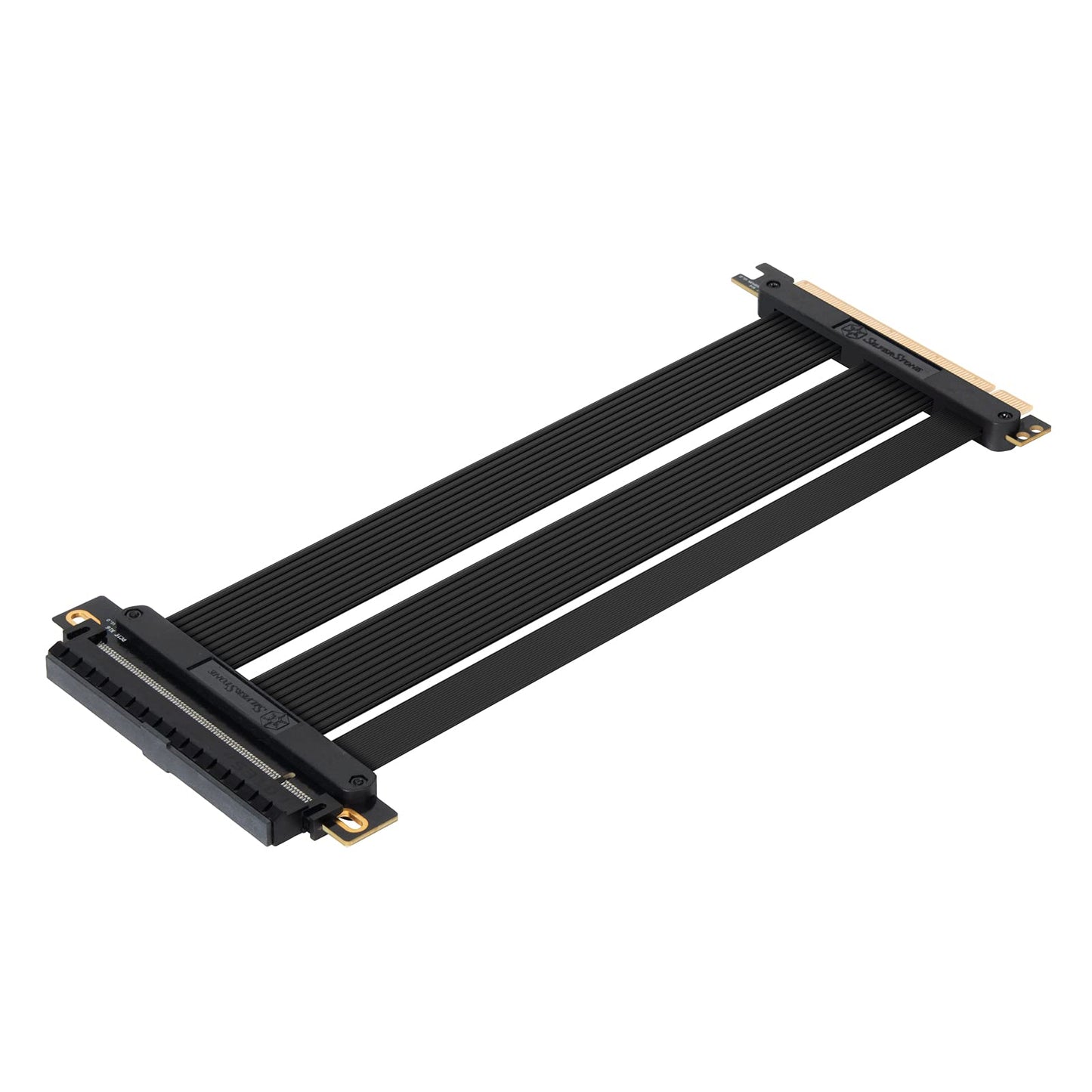 SilverStone Technology SST-RC05B-220-220mm augstas kvalitātes elastīgs PCIe-4.0-x16-Riser kabelis