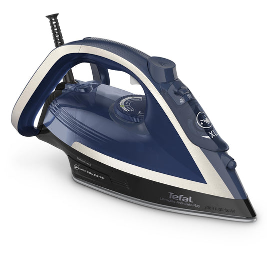 Tefal Ultragliss Plus - 2800W, removable anti-calc collector, 50g/min steam, 260g/min steam boost, automatic shut-off, blue/white.