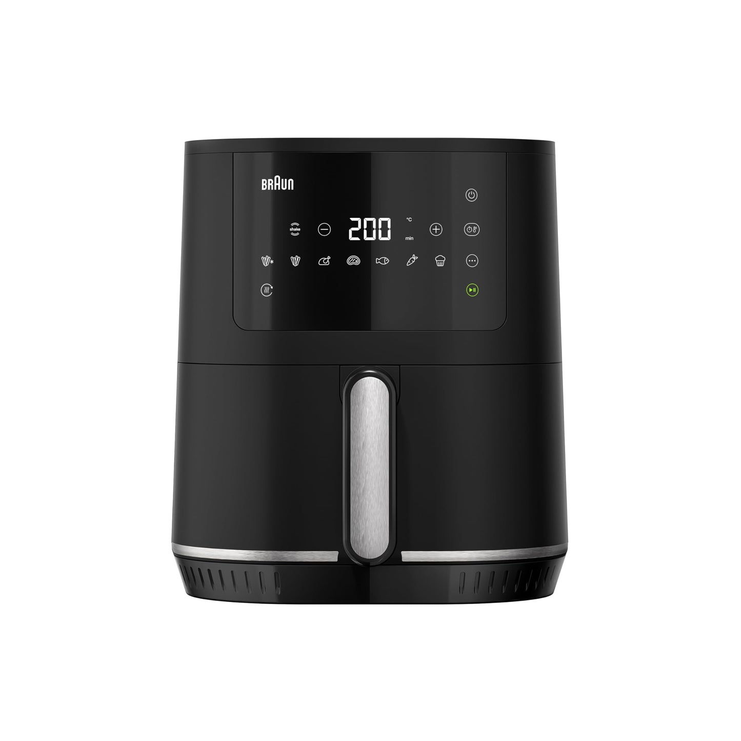 Braun MultiFry 3 HF 3030 - 4.3L, 1500W, digital temp control 80-200°C, 8 programs, touch control, non-stick, dishwasher safe.