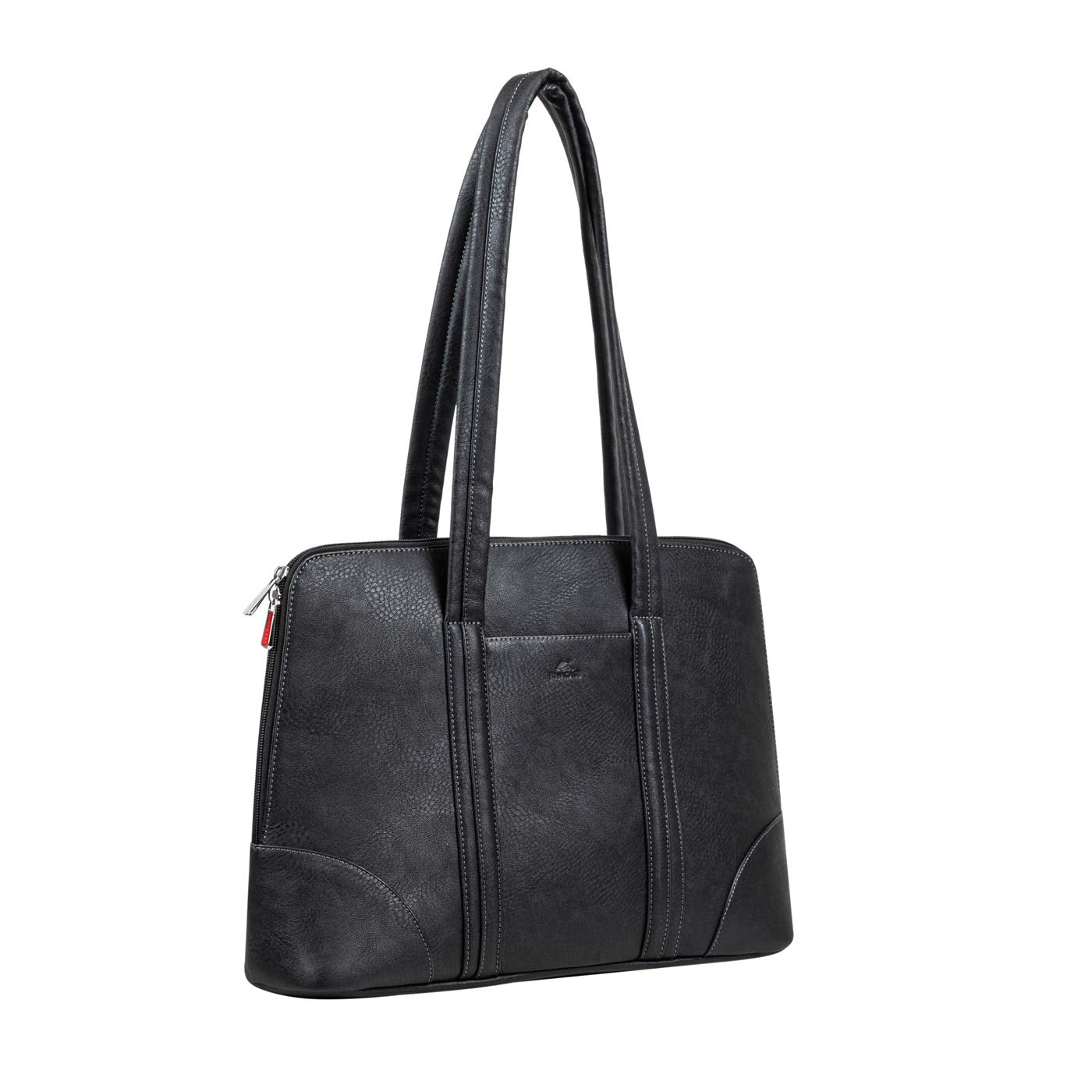 8. Rivacase UtoteBag plecu soma sievietēm, laptoptasīte planšetdatoram līdz 16 collām un Macbook Pro - plecu soma dāmām, klēpjdatora soma, dāmu soma klēpjdatoram / (melna)