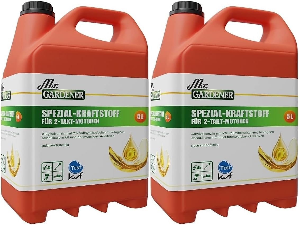 Alkilātbenzīns 2-taktu dzinējiem 2 x 5 L Mr. Gardener