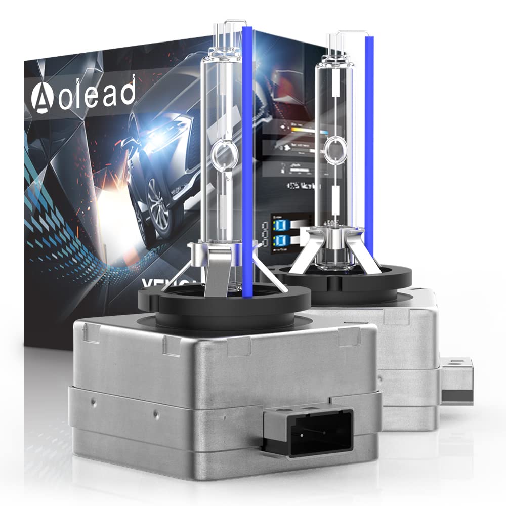 D1S ksenona spuldze AOLEAD Hid xenon priekšējā luktura spuldze 12V 35W, 8000K, 2 lampas
