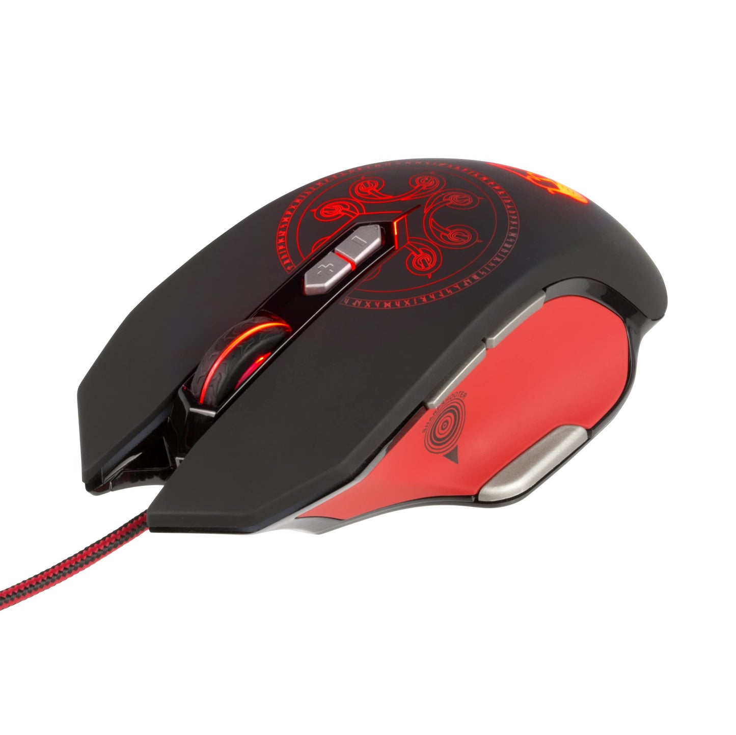 Konix Drakkar Gaming Mouse - 9 buttons, 4000 DPI, 1.7m cable, 5 color RGB lighting