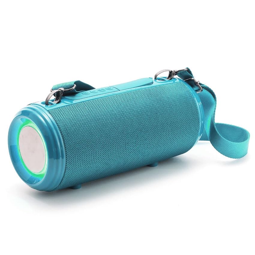 PRENDELUZ Zils skaļrunis ar Bluetooth 5.0, portatīvs, FM radio, AUX, TF, bezvadu, ar apkārtējās gaismas funkciju