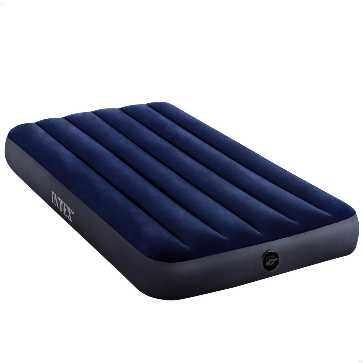 Piepūšamā gulta Intex 64757 Classic Downy Blue Dura-Beam Serie Twin, zila, 191 x 99 x 25 cm