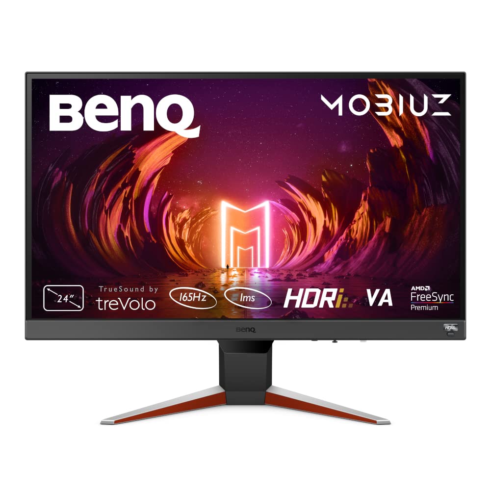BenQ MOBIUZ EX240N - 23.8" gaming monitor, 165Hz, 1ms response, HDMI/DP compatible with PS5, Xbox Series X/S.