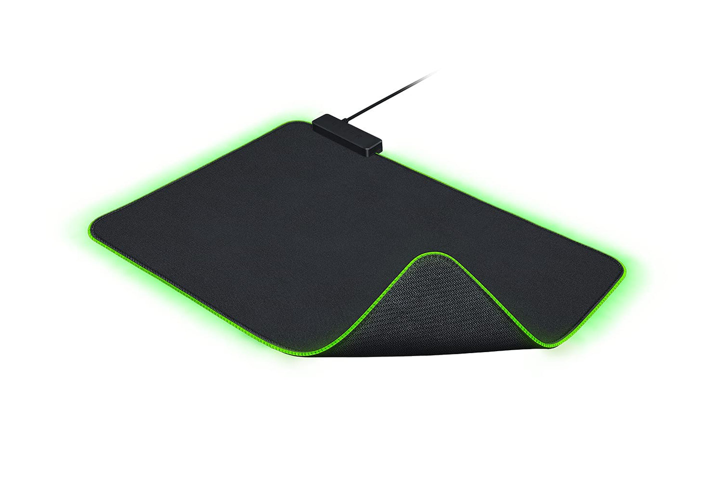 Razer Goliathus Chroma - Mīksts spēļu peles paliktnis ar RGB, auduma virsma, neslīdošs, optimizēts visām pelēm, melns