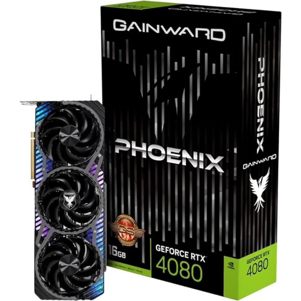 Gain12GB D6X RTX 4080 Phoenix GS - High-performance graphics card with 12GB memory, ideal for gaming and creative tasks.