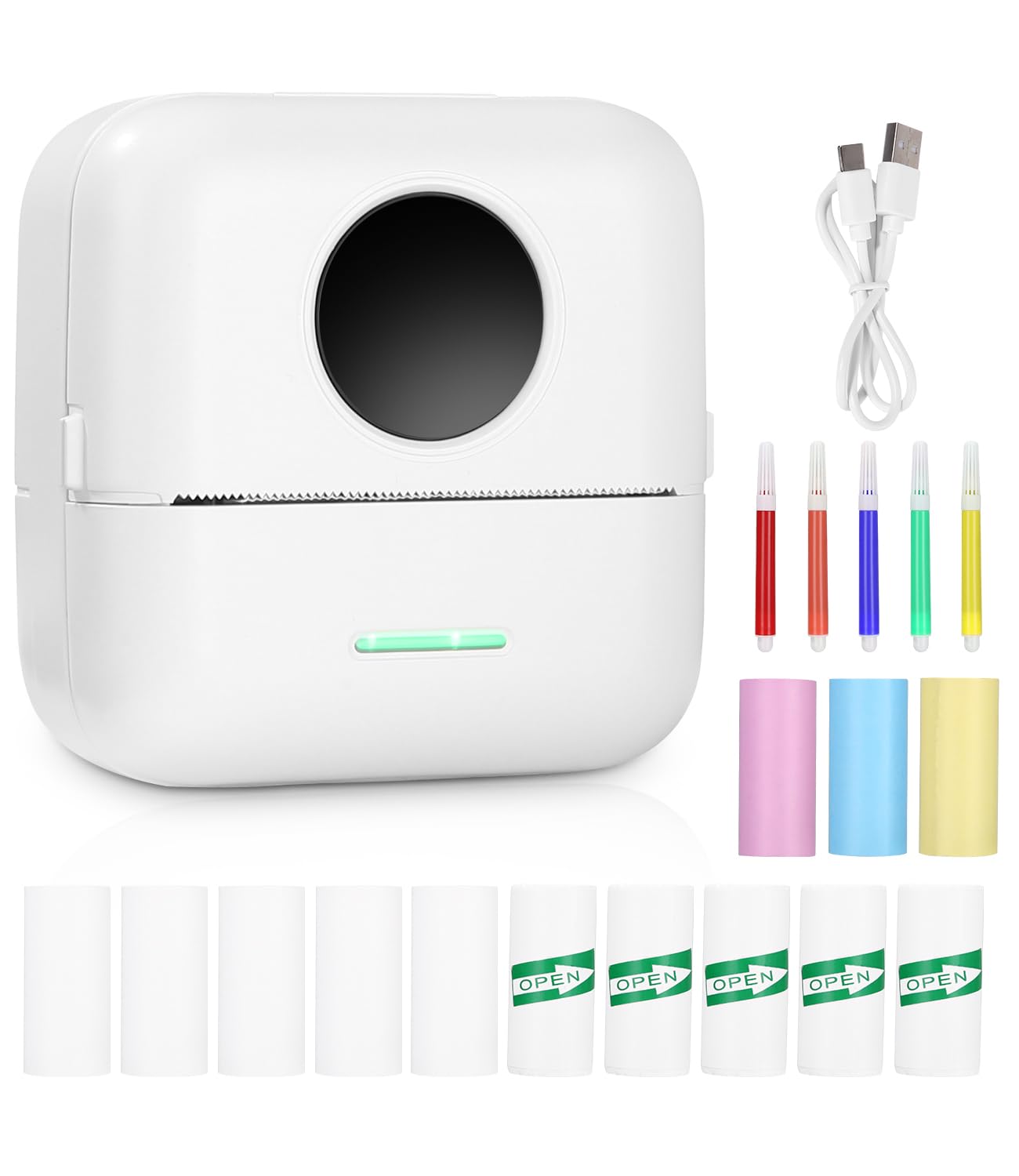Mini printeris PeriPage, pārnēsājams mini foto printeris, Bluetooth termoprinteris, kabatas printeris DIY, dienasgrāmatai, fotoattēliem un piezīmēm