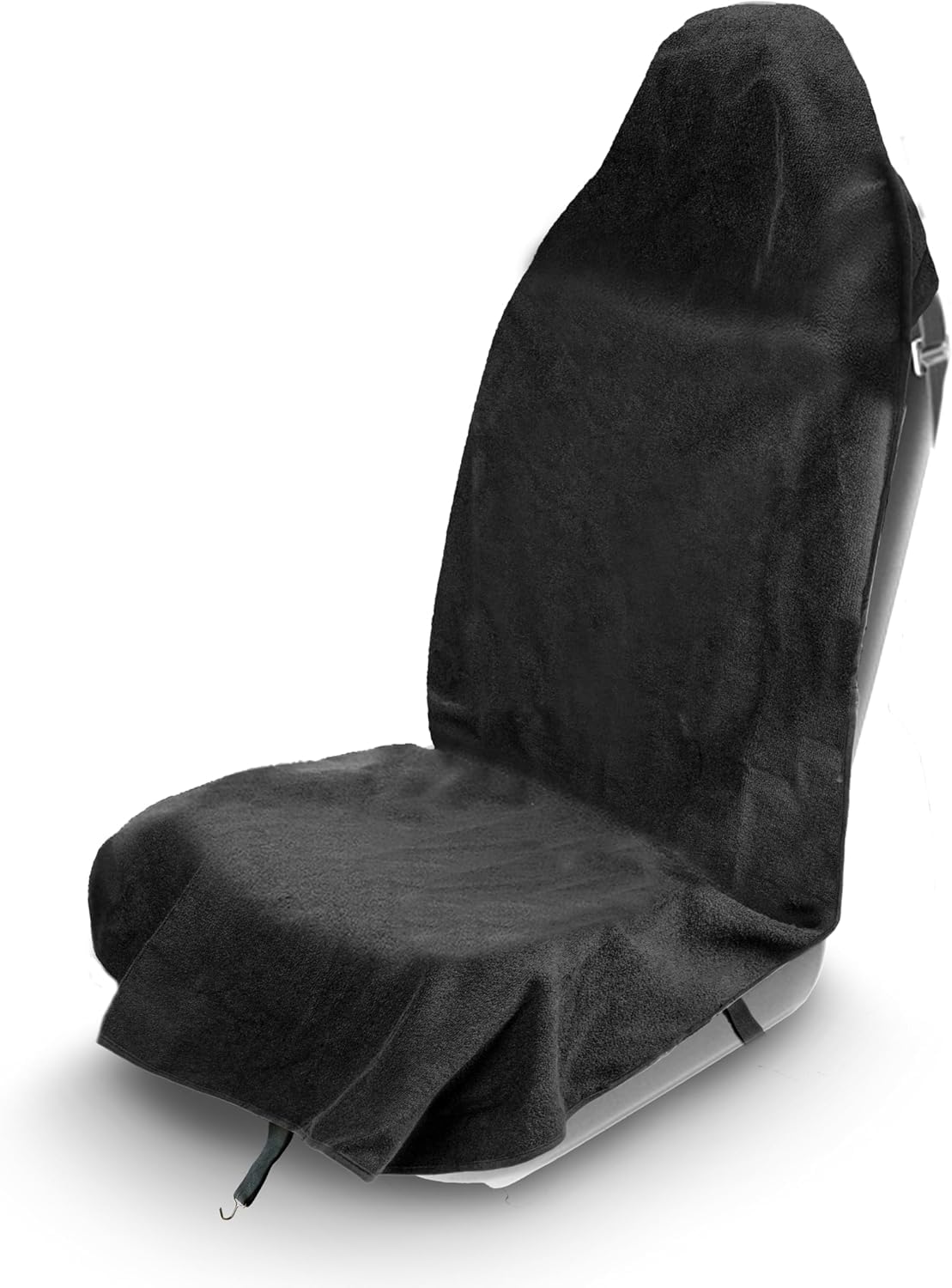 Einesin neslīdošs dvieļa tipa auto sēdekļa aizsargpārvalks priekšējam sēdeklim, mazgājams veļas mašīnā, melns, universāls sportam, suņiem un mājdzīvniekiem, 1 gab.