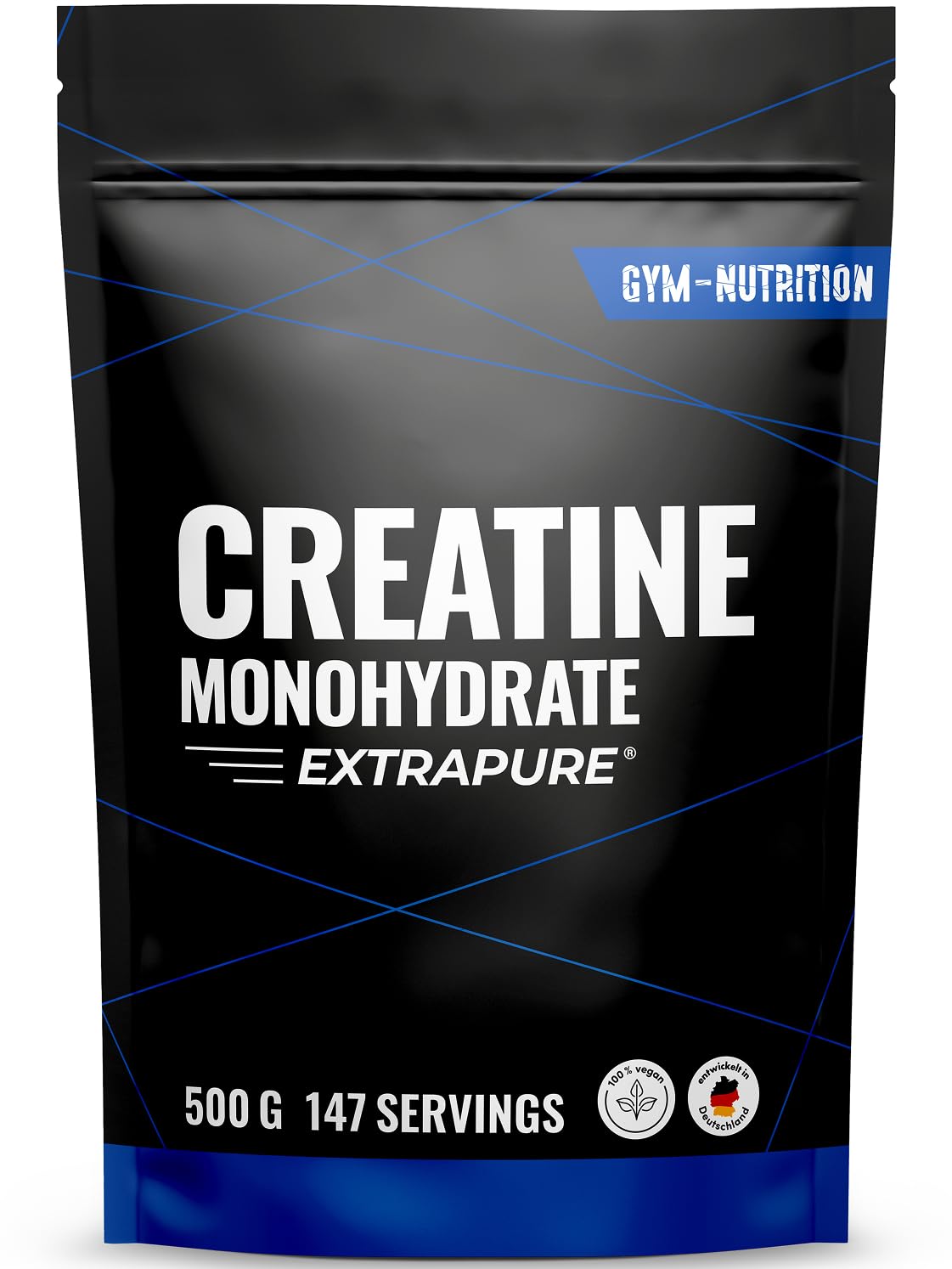 Kreatīna monohidrāts pulveris – 500 g – mikronizēta kvalitāte