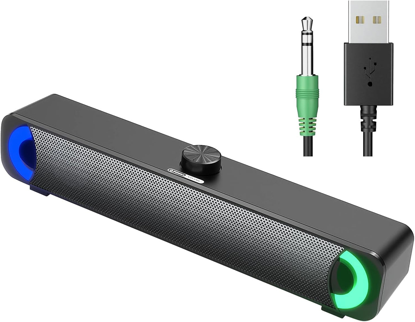 Datora skaņas josla HPYLIF·H, gaming skaļruņi ar RGB un USB