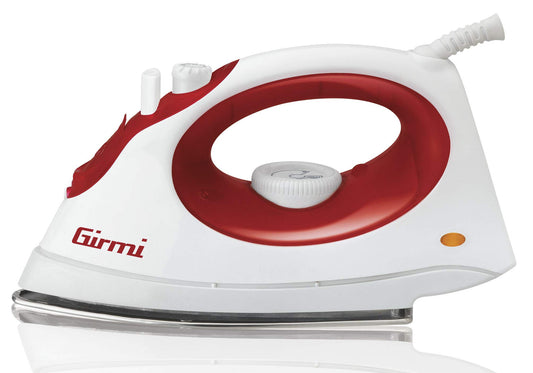 Girmi ST0100 Gludeklis - 1800W, red, versatile steam iron for efficient wrinkle removal.