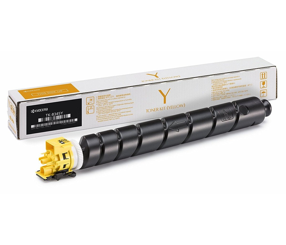 Kyocera Mita TK-8345Y toner - Original yellow cartridge, high yield, compatible with Kyocera printers.
