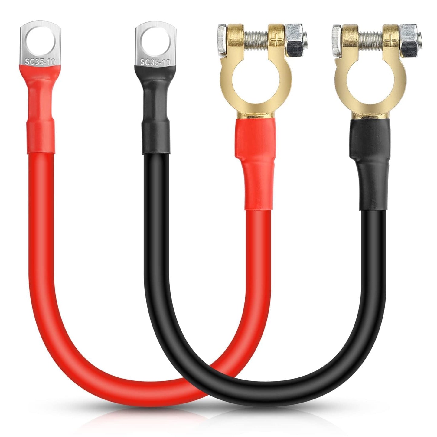 Akumulatora kabelis EEEKit 3 AWG, 30 cm, 12V-24V, 125A automašīnas akumulatoram