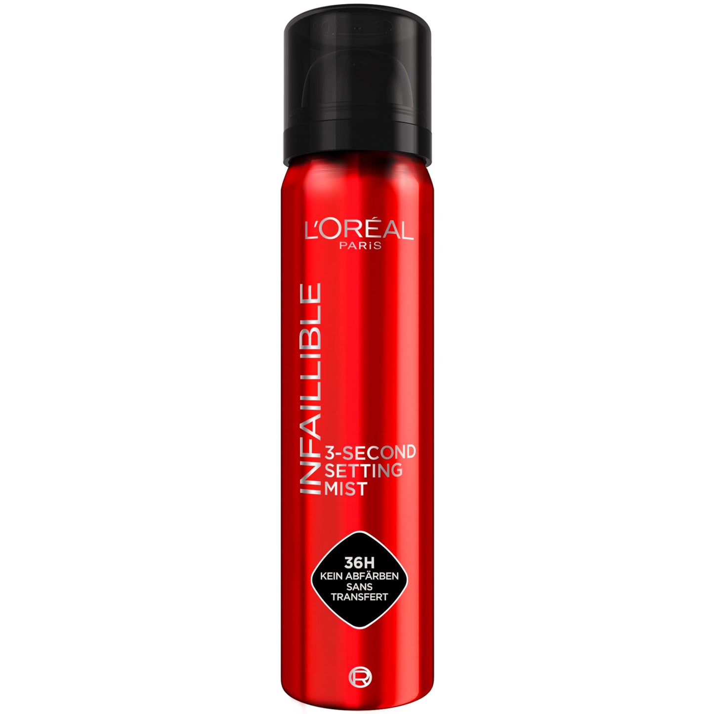 Fiksējošs grima sprejs L'Oréal Paris Infaillible 3-Second Setting Mist, noturīgs pret pārnesi 3 sekundēs, līdz 36 stundām, 1 x 75 ml