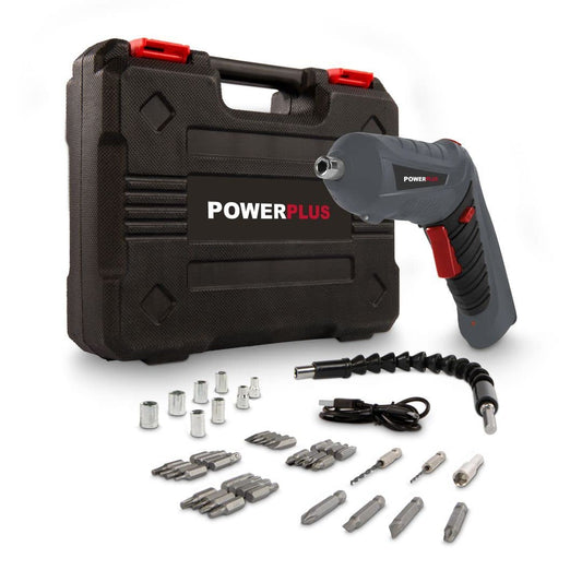 Powerplus akumulatora skrūvgriezis POWE00020 - 3 Nm griezes moments, USB kabelis, piederumi un soma iekļauti