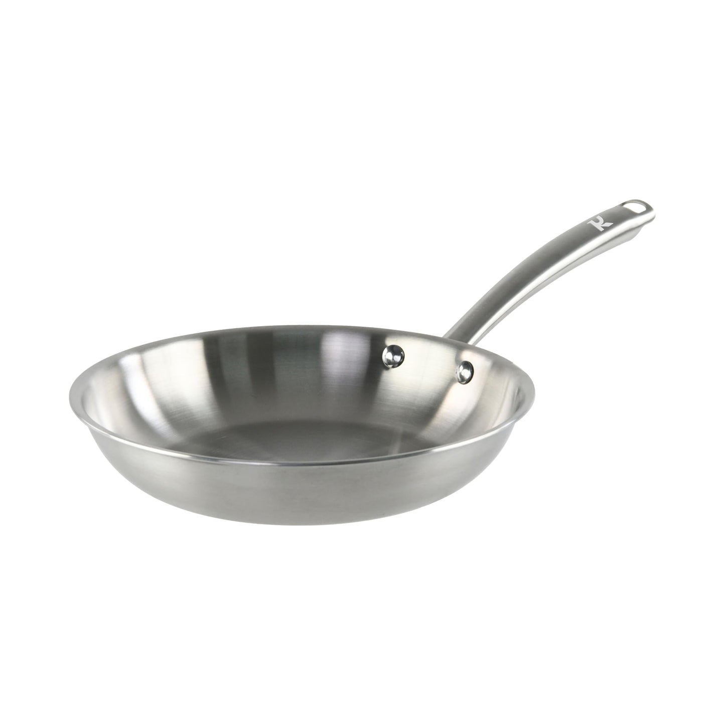 KAMBERG Panna Ø 30 cm - nerūsējošā tērauda 18/10, triply, bez PFAS, piemērota visiem plīts veidiem, pelēka