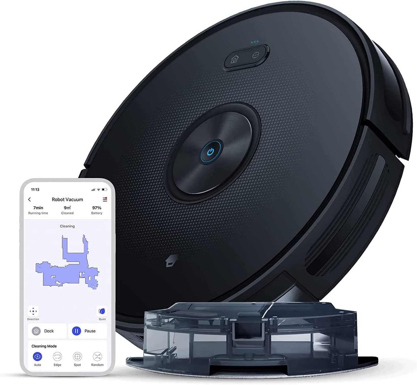 Chuango RV-500 - putekļsūcējs ar mazgāšanas funkciju, 4 režīmi, 4 sūkšanas līmeņi, 2200 pa, 150 min darbības laiks.