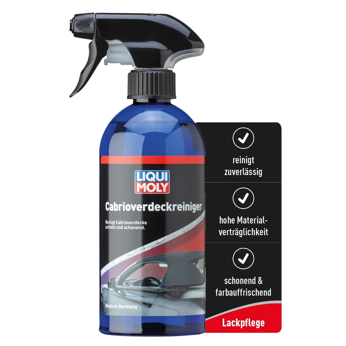 LIQUI MOLY kabrioleta jumta tīrīšanas līdzeklis 1593 I 500ml, pret nolietojumu, auduma un plastmasas jumtiem
