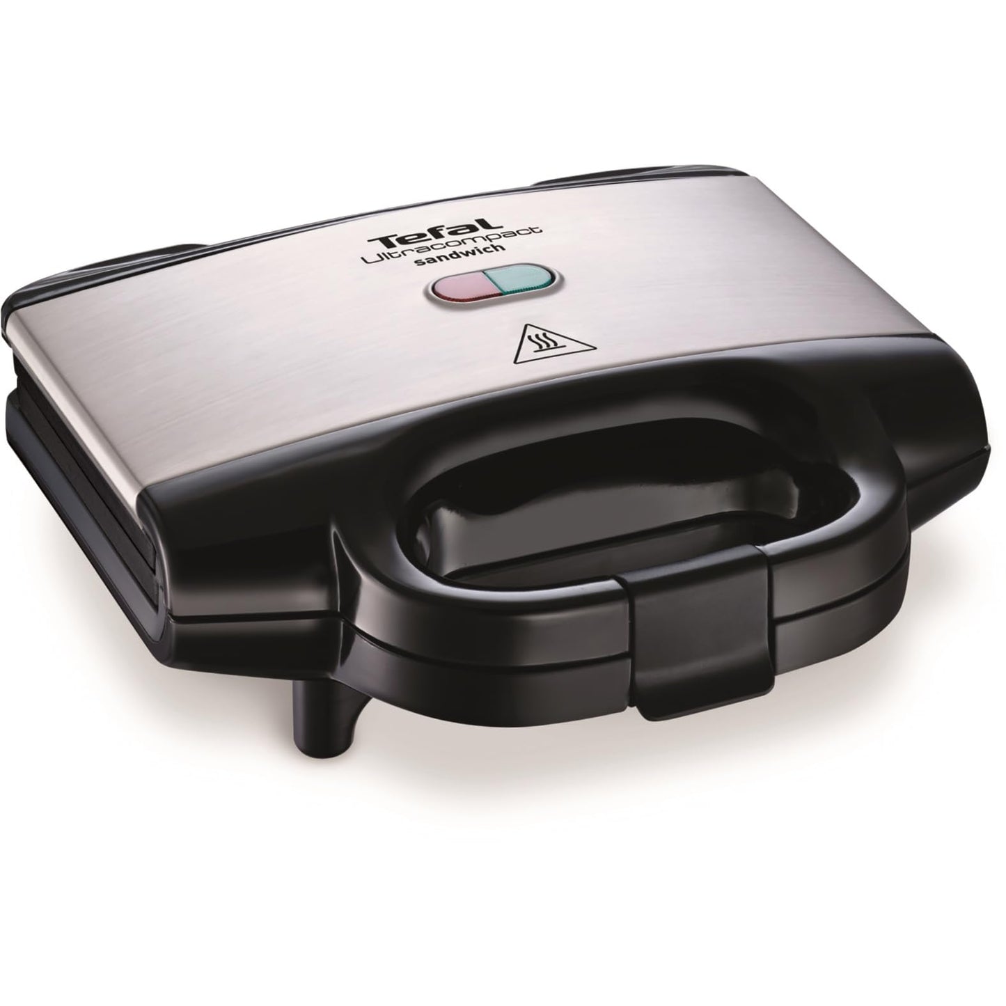Tefal Ultracompact Sandwichmaker SM1552, trīsstūrveida sviestmaizēm, ar nelipīgu pārklājumu, viegli tīrāms, nesadegs, 700W, sviestmaizes grils, 26.5 x 12 x 26 cm