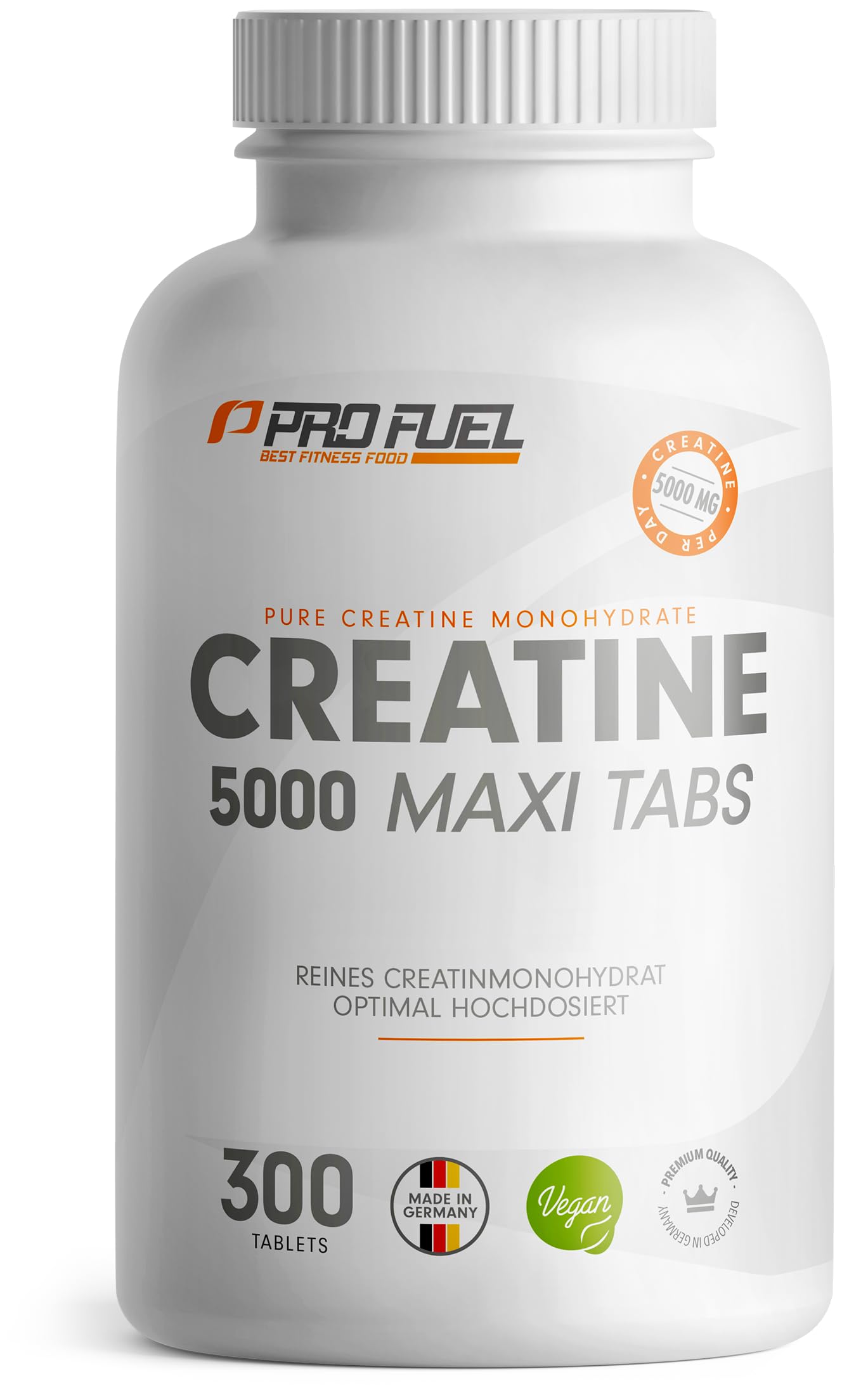 Kreatīna tabletes ProFuel, 300 gab., 5685 mg kreatīna monohidrāts, 5000 mg kreatīna