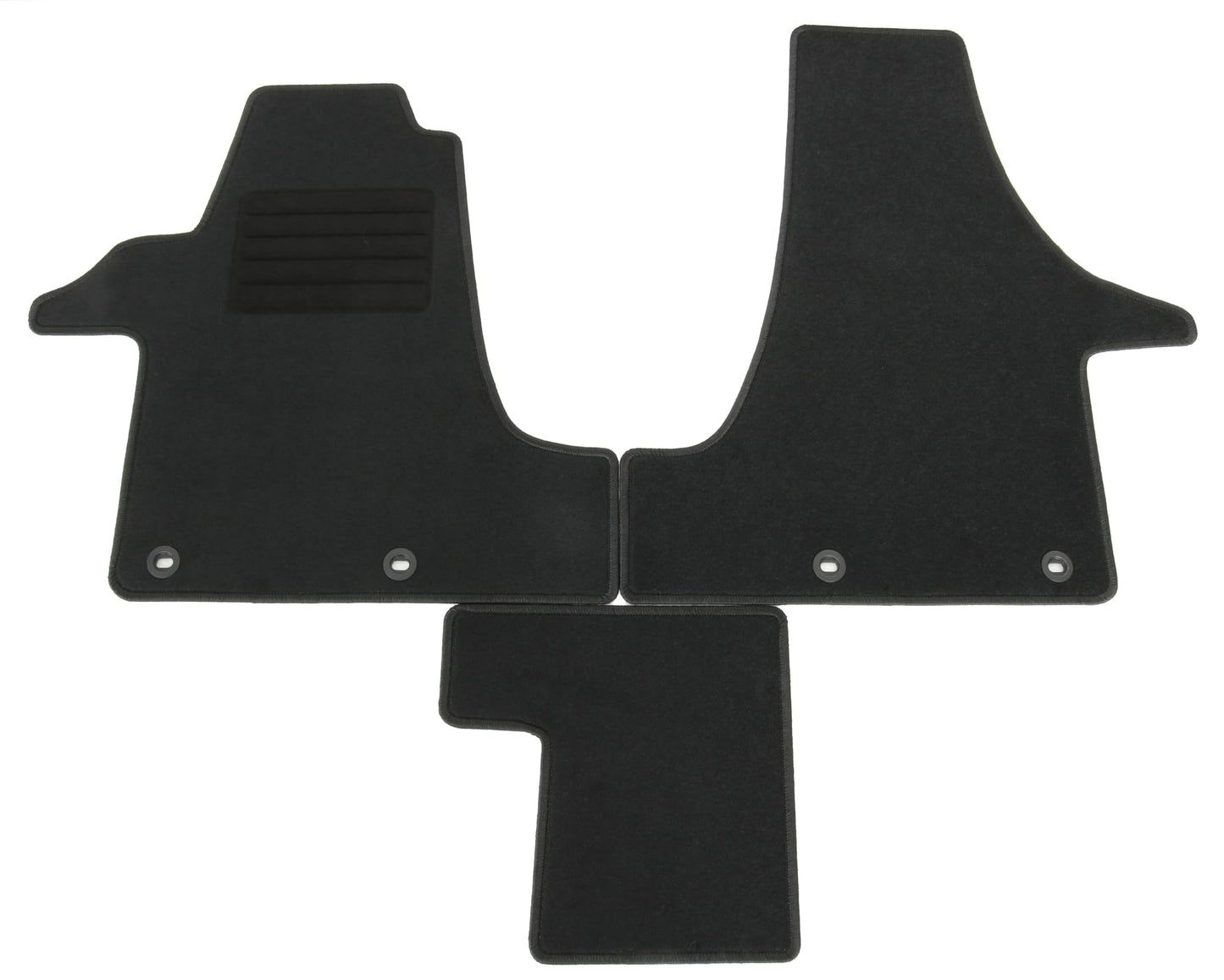 MDM SP-548 paklāji Velūrs automašīnu paklājs piemērots Citroen Berlingo 2008>11.2018, melns