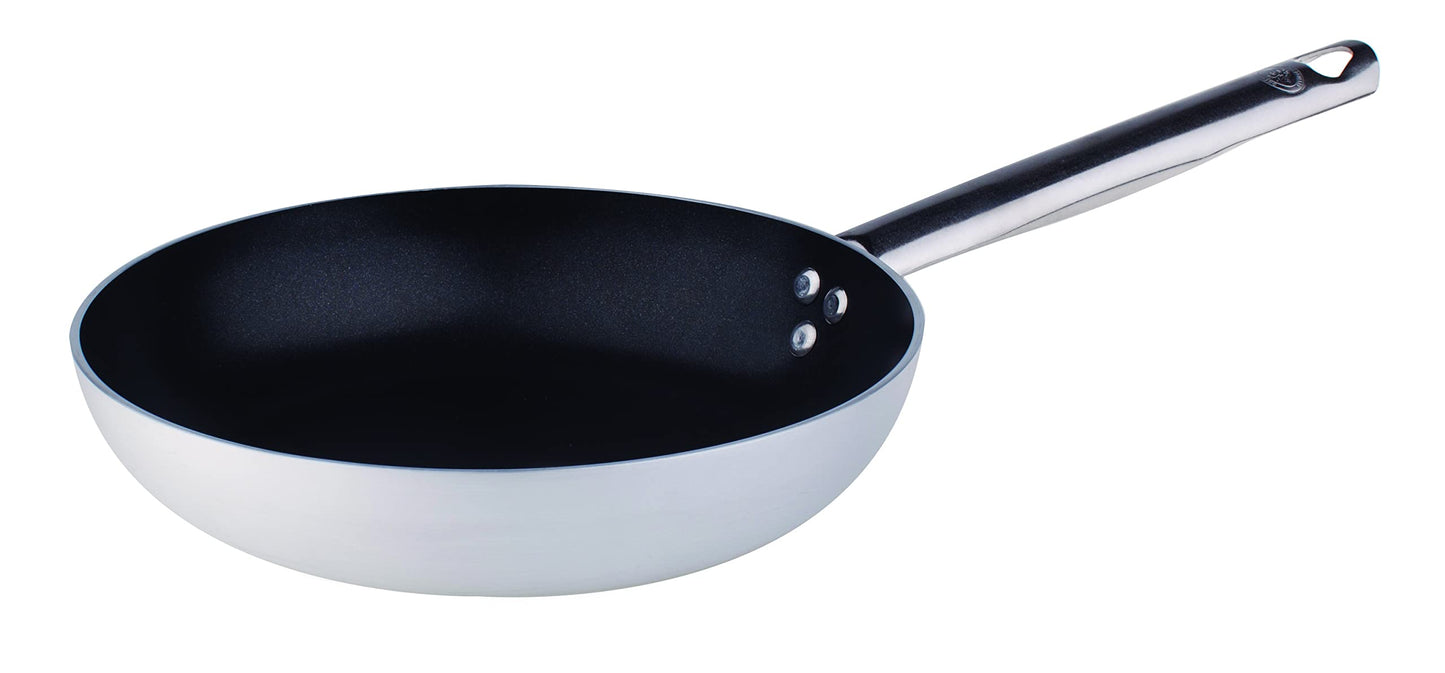 Pentole Agnelli panna - 20 cm, 3 mm thick, flat design, stainless steel tubular handle