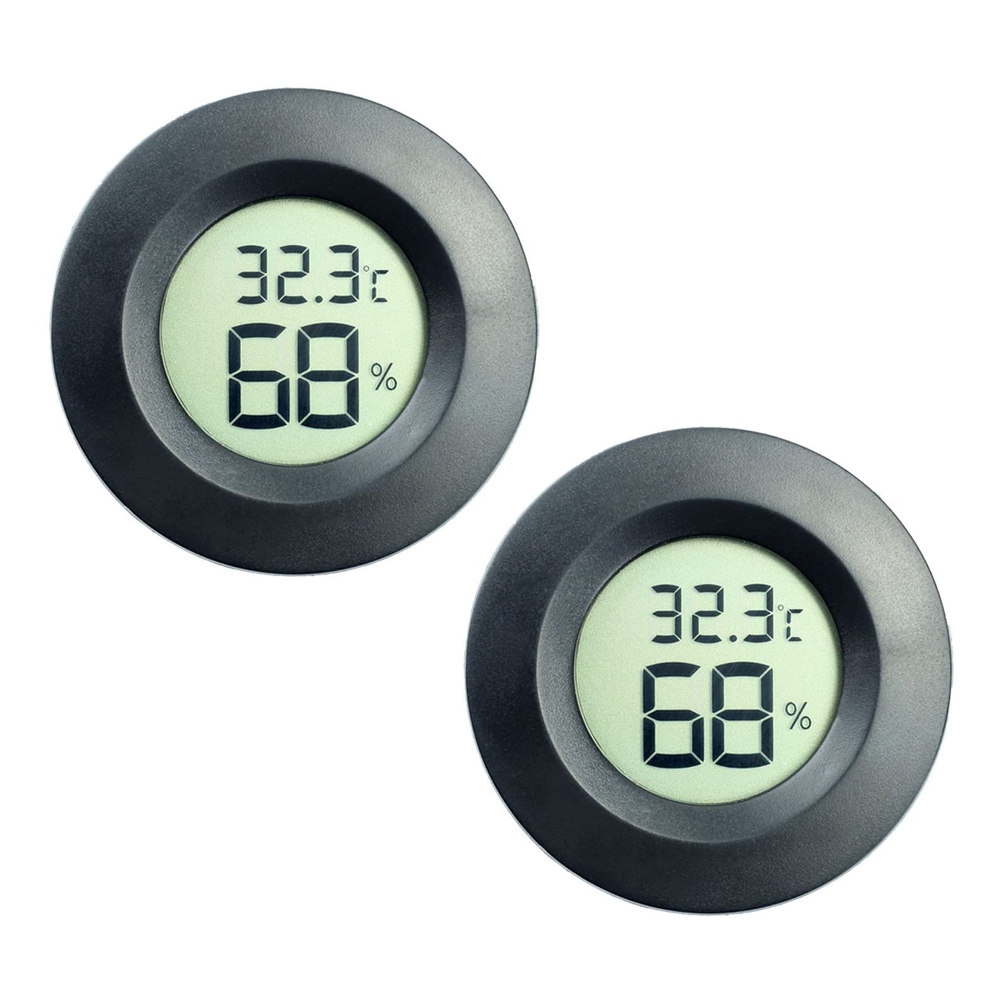 Digitālais termometrs ZHITING 2Pack ar mini higrometru, LCD iekštelpu un āra temperatūras un mitruma mērītājs, Fahrenheit vai Celsius