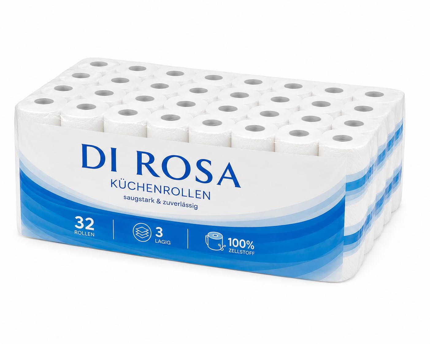 Virtuves papīra dvieļi 32 ruļļi, 3 kārtas, 50 loksnes, īpaši uzsūcoši XXL
