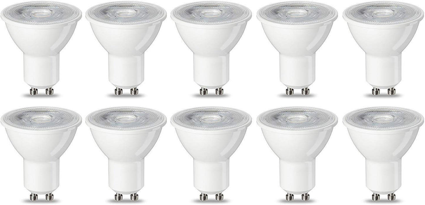GU10 LED spuldzes, 4.7 W, silti balta, nedimējamas, 10 gab.