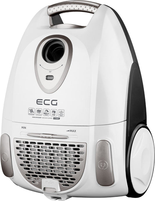 ECG VP 3189 S - Stylish black and white design, compact size, versatile for home or office use.