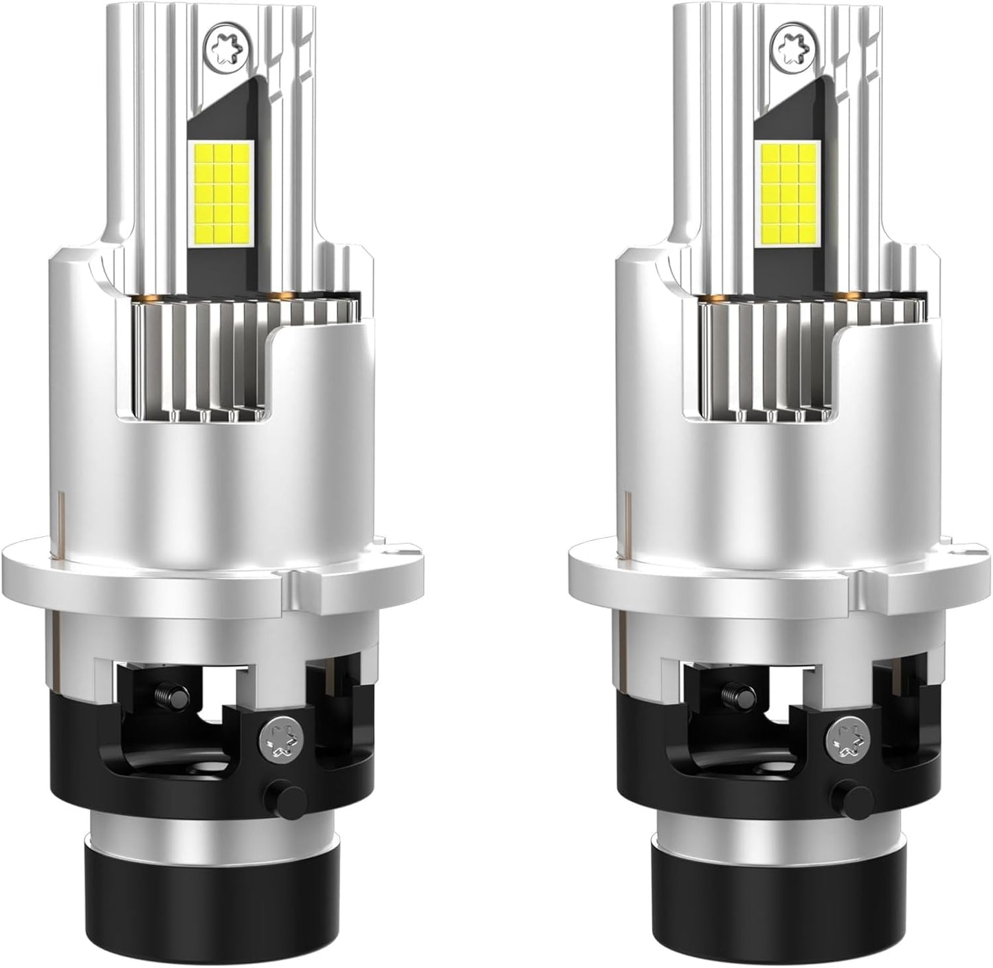 JT2D D2S/D2R D4S/D4R LED auto priekšējo lukturu spuldzes tiešai ievietošanai, 6000K, Plug & Play, augstas veiktspējas LED lukturi ar augstu spilgtumu, 2 gab. (D2S)