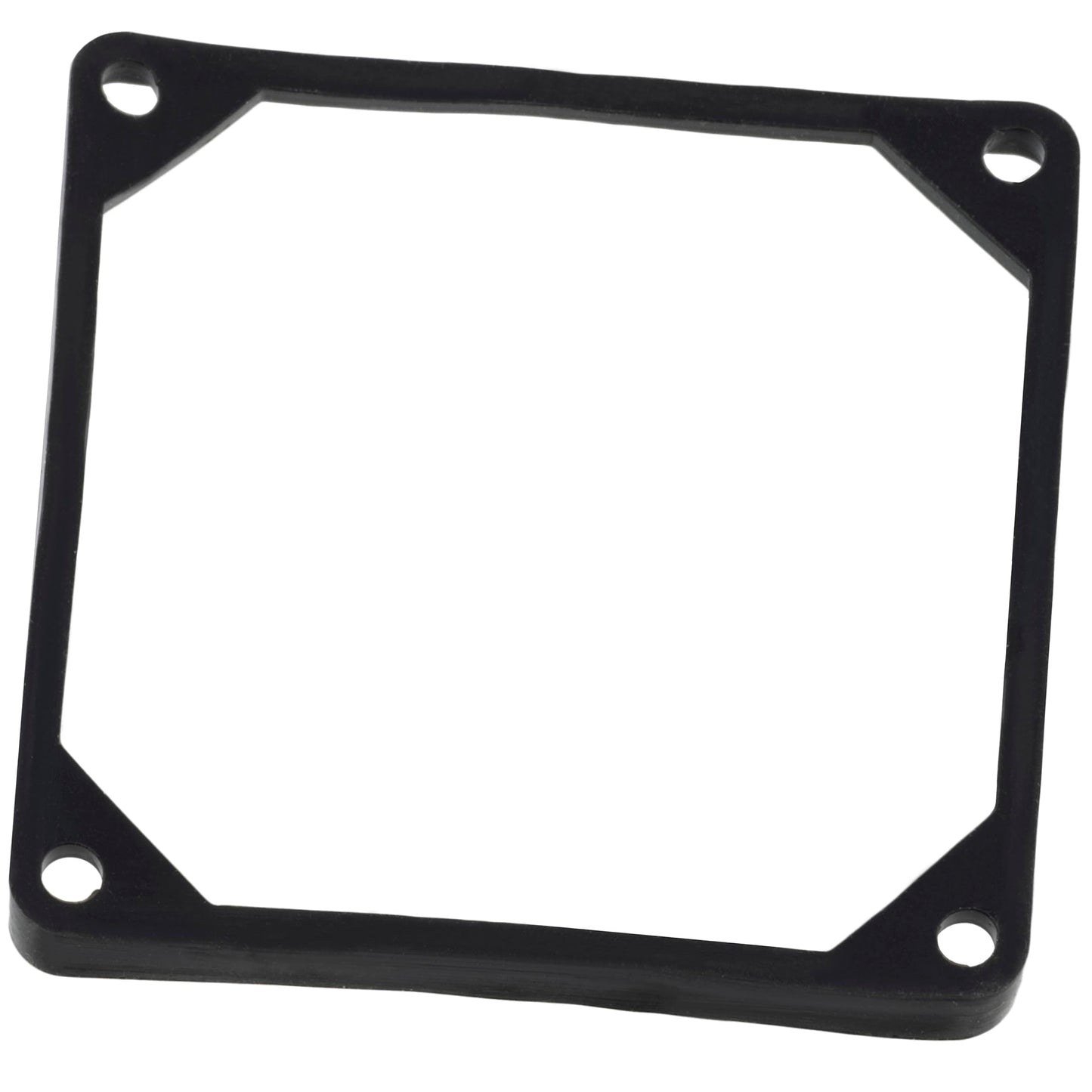AERZETIX C15159 - 80x80mm silicone/rubber vibration dampening fan gasket, black color.