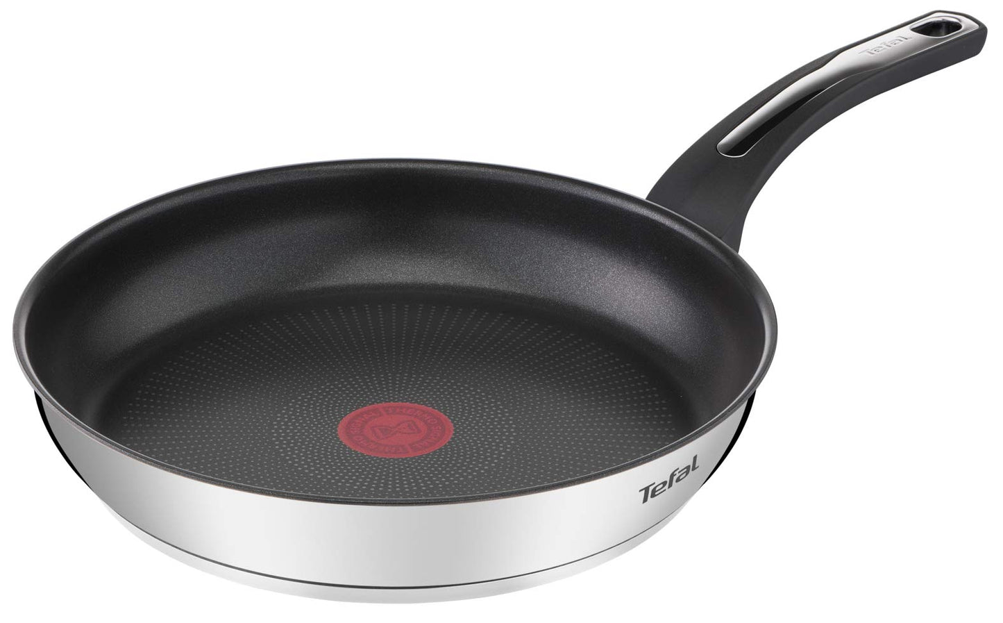 Tefal Emotion panna 24 cm - nelipīga pārklājuma, vienmērīga siltuma sadale, izturīgs rokturis, gatavošanas indikators.