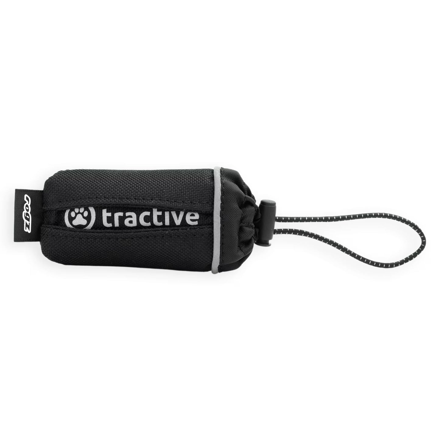 Tractive Tracker-Tasche, drošs GPS izsekotāja maciņš suņiem pie kakla siksnas, ar lipekļa lentēm, melns