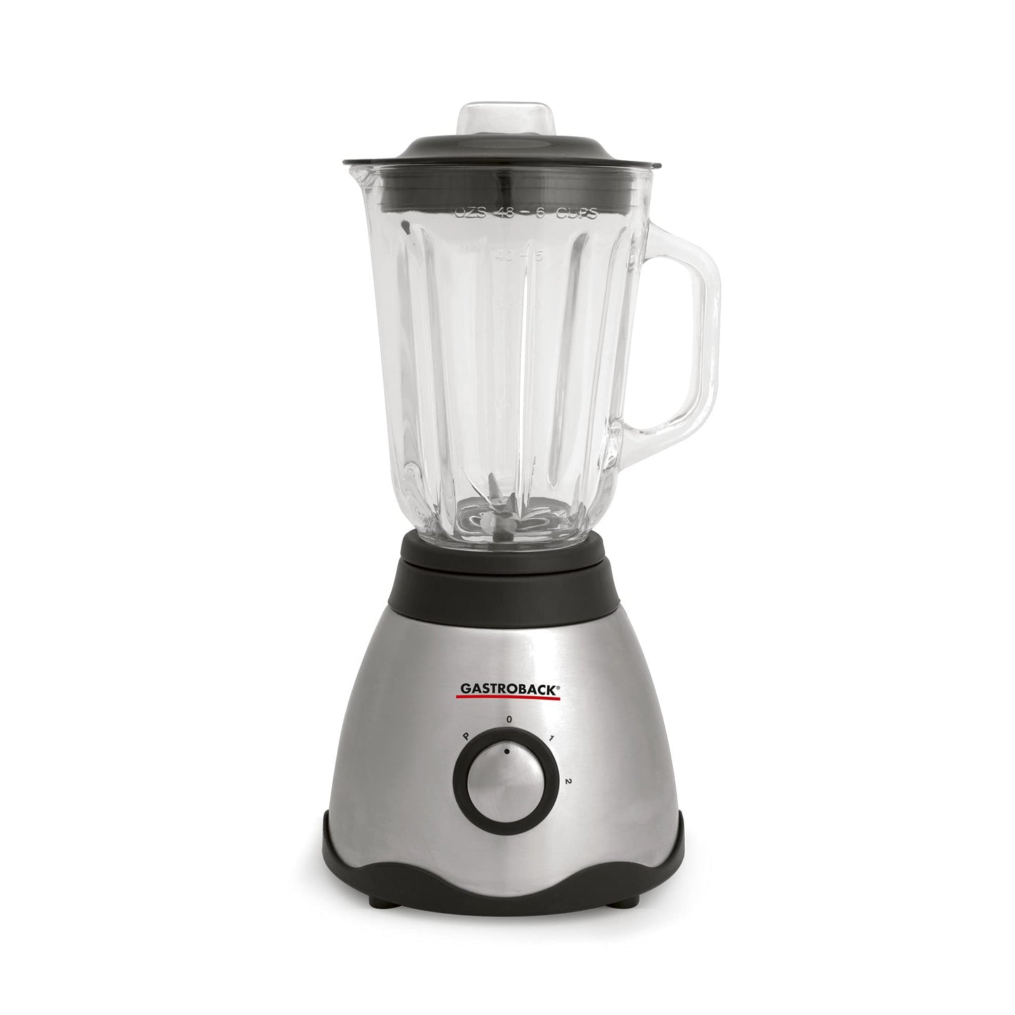 GASTROBACK #40999 Vital Mixer - Silver stationary mixer with powerful motor and multiple speed settings.