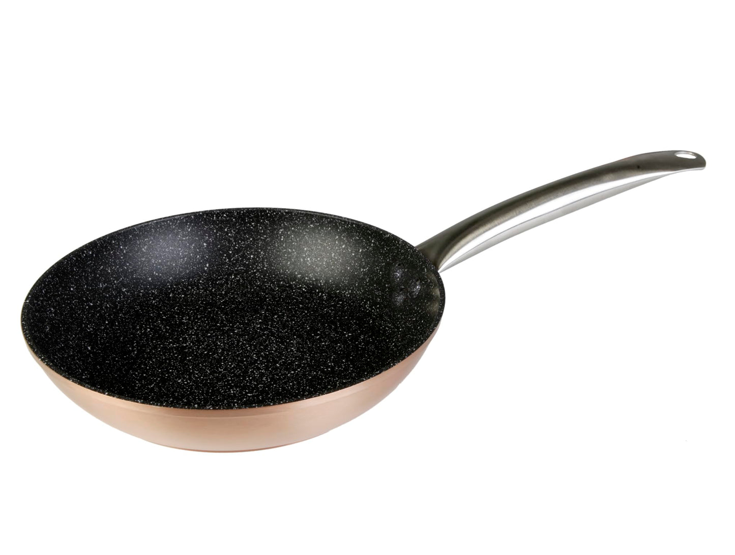 WECOOK! Profesionālā cepšanas panna 24 cm - ekoloģisks pretpiedeguma akmens, kalts alumīnijs, nerūsējošā tērauda rokturis