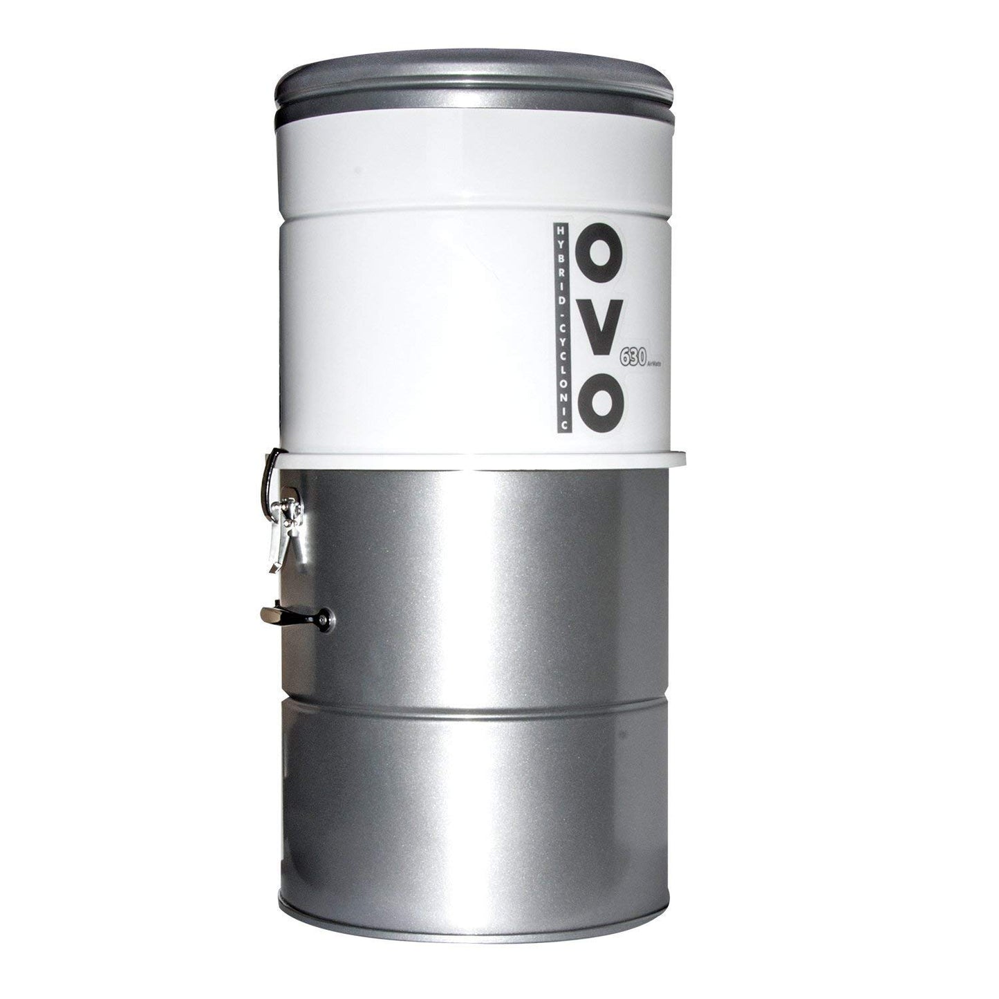 OVO Centralizēta putekļsūcējs OVO-630ST-25H - tērauds, pelēks, 1500 W, 63 dB, efektīva putekļu noņemšana.