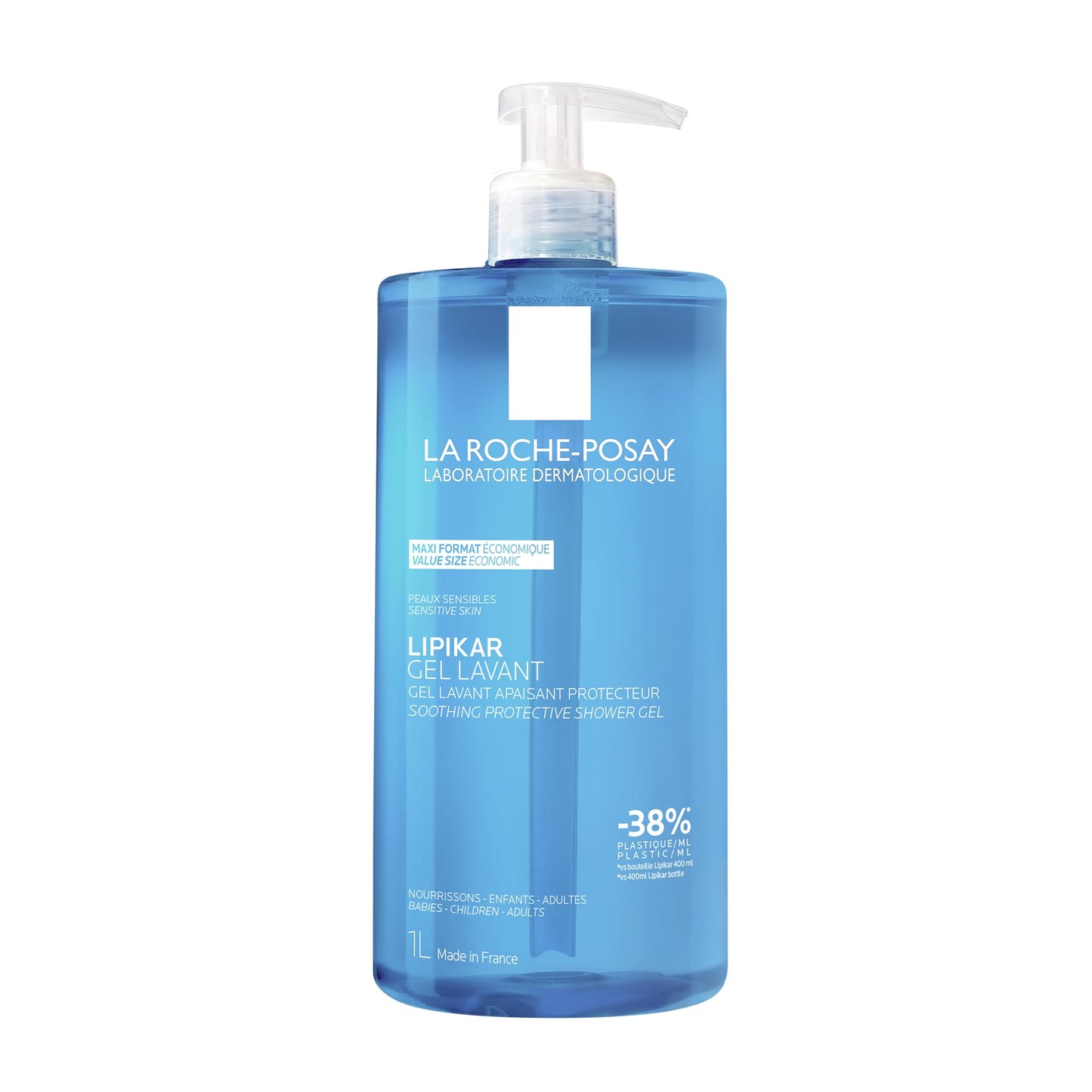 La Roche-Posay Lipikar Gel Lavant maigs, nomierinošs dušas gels sausai un jutīgai ādai ar niacinamīdu ikdienas kopšanai