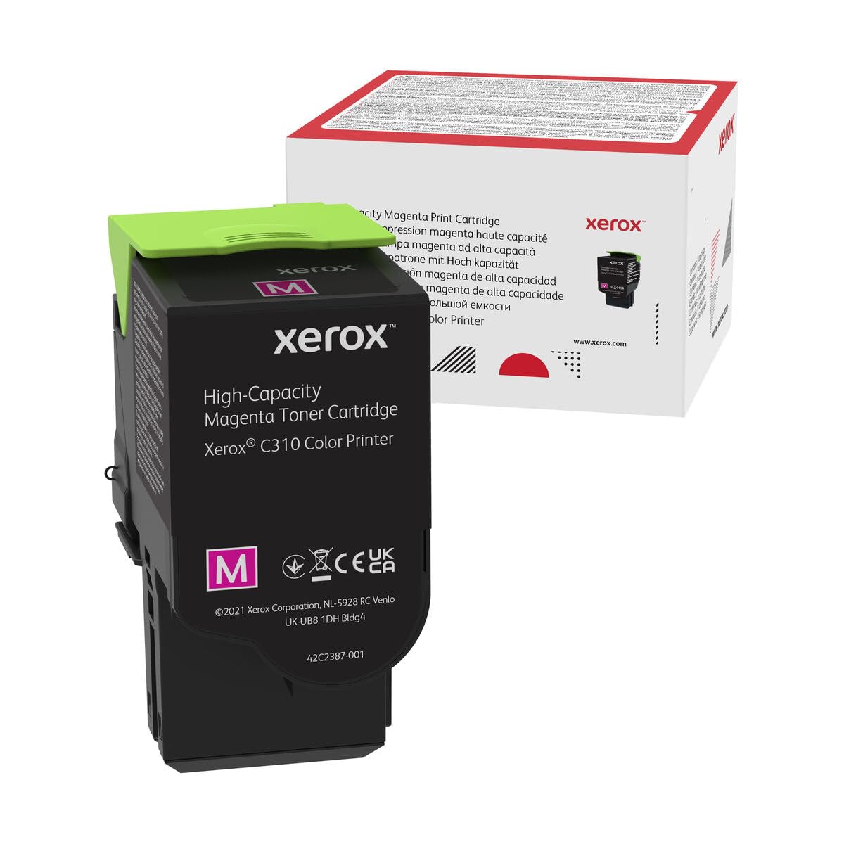 Xerox C310/C315 Magenta toner cartridge - high capacity, 5,500 pages, reliable print quality, easy installation.