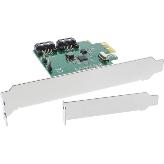 InLine 76696C saskarnes karte - 2-portu SATA 6Gb/s, x1 PCIe 2.0, RAID 0/1/SPAN, ar LP slotu plāksni