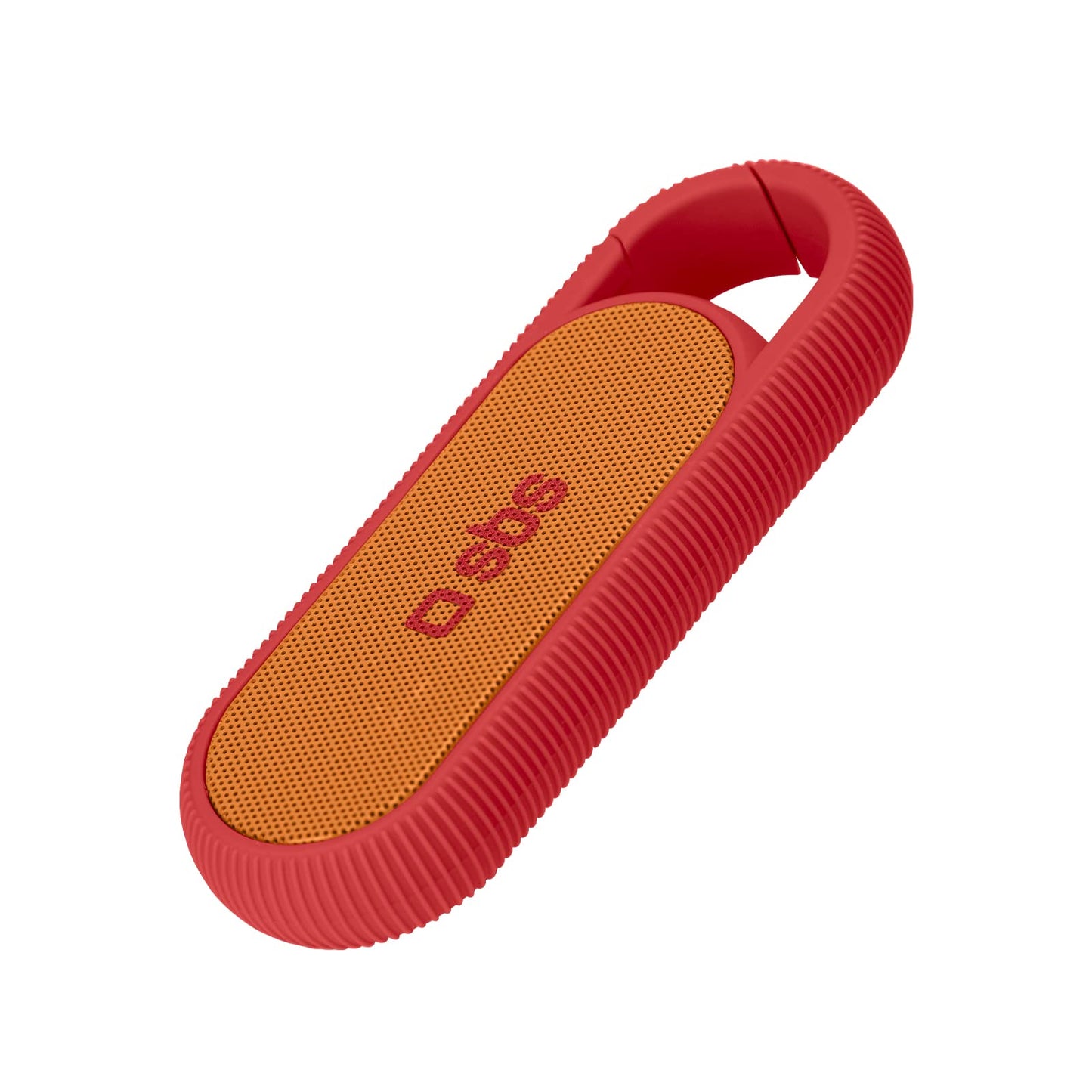 SBS kompakts bezvadu skaļrunis - 2 W, 300 mAh akumulators, jostas klips, USB uzlādes kabelis, sarkans