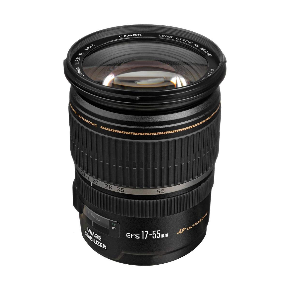 Canon EF-S 17-55mm F2.8 IS USM objektīvs (77mm filtra vītne) melns
