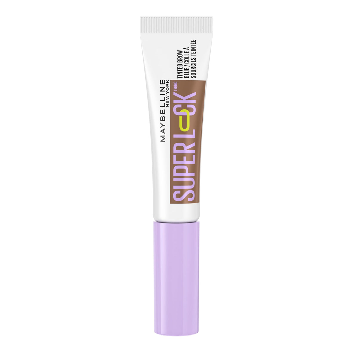Maybelline New York uzacu gels Super Lock Brow Glue, vidēji brūns, 8 g
