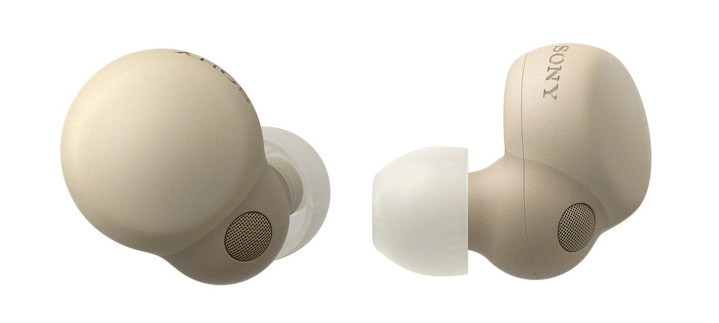 Sony LinkBuds S - True wireless noise-canceling earbuds, lightweight, 20-hour battery life, crystal-clear call quality, Ecru.