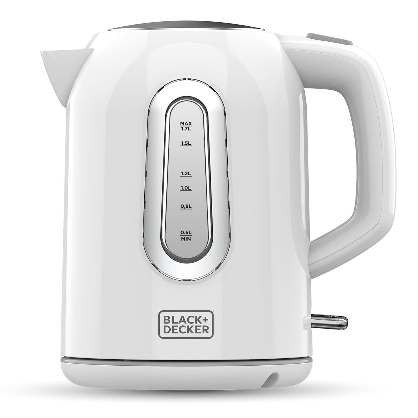 BLACK+DECKER BXKE2204E - 1.7L kettle, 2200W, 360° base, automatic shut-off, viewing window, removable filter, lightweight